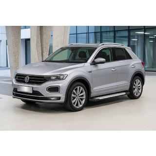 Side steps Allmond Grey (set van 2, aluminium) Volkswagen T-Roc 2017–2025 foto 1