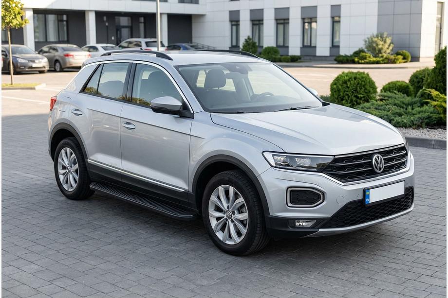 Volkswagen T-Roc 2017–2025 Tayga Black zijtreden (set van 2, aluminium) Image