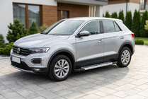 Volkswagen T-Roc 2017–2025 Zijdrempels Vision New Grey (set van 2, aluminium) foto 1