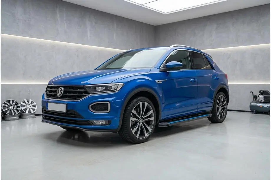 Volkswagen T-Roc 2017–2025 Maya Blue zijtreden (2 stuks, aluminium) Foto 1