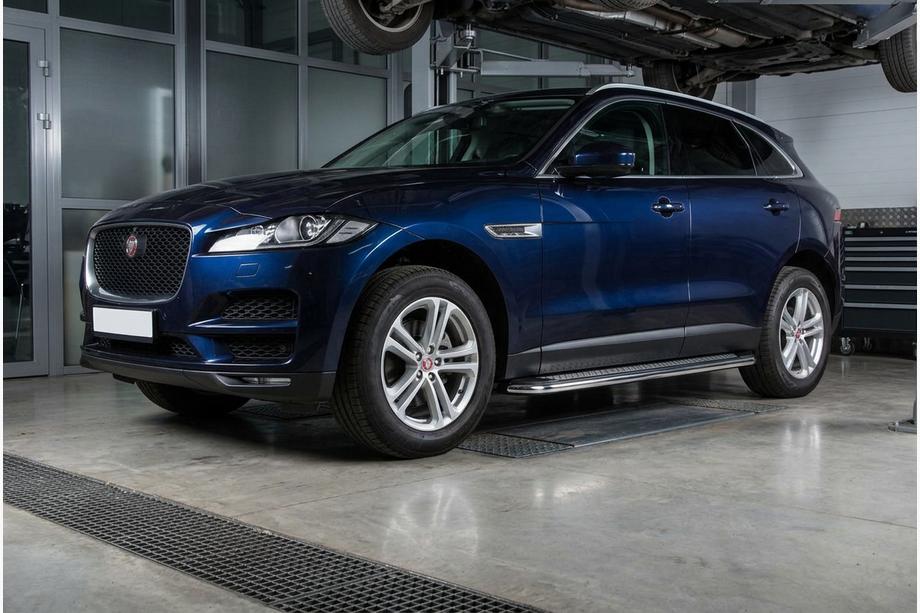 Jaguar F-PACE 2016– Side steps Maydos V2 (2 stuks, aluminium) Image