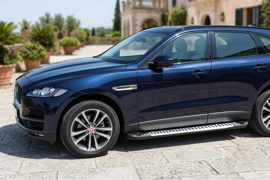 Jaguar F-PACE 2016– Side steps Line (2 stuks, aluminium) Image