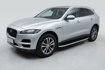 Jaguar F-PACE 2016– Side steps Tayga Grey (2 stuks, aluminium) foto 1