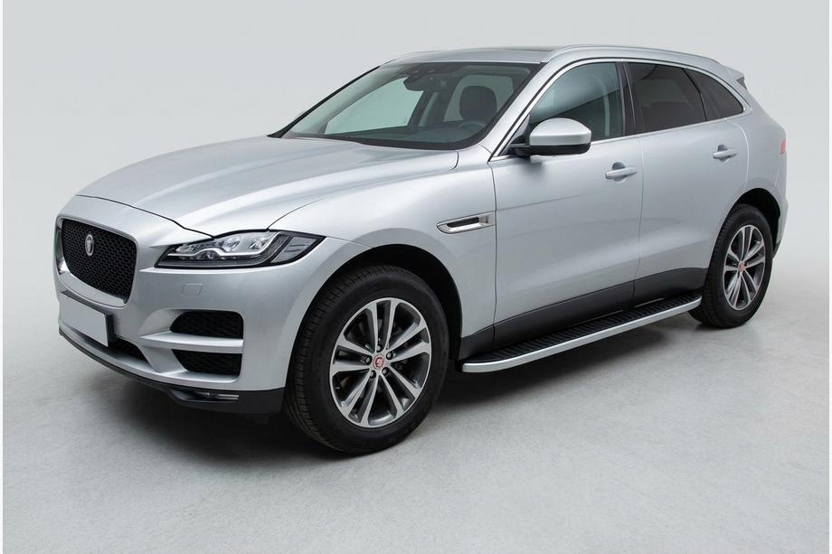 Jaguar F-PACE 2016– Side steps Tayga Grey (2 stuks, aluminium) Image