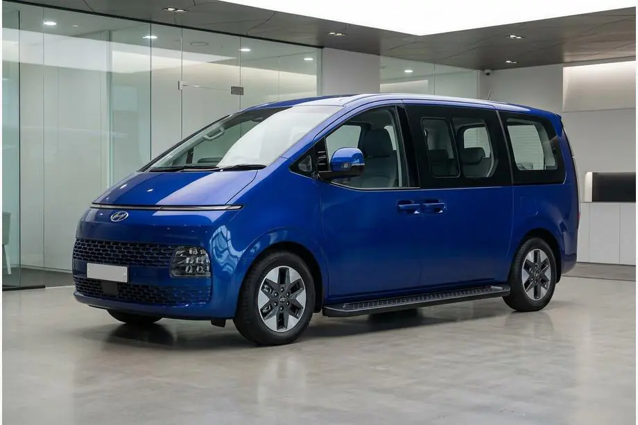 Hyundai Staria 2021– Allmond Black side steps (2 st., aluminium) Image