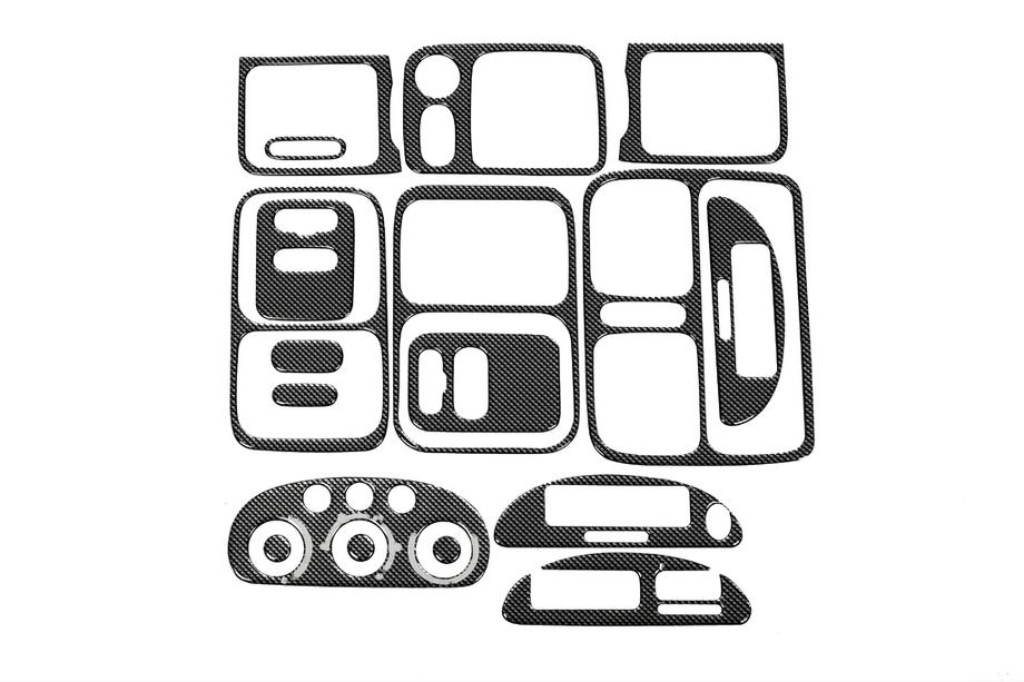 Renault Clio II 1998–2005 Dashboard sierlijsten Carbonlook Image