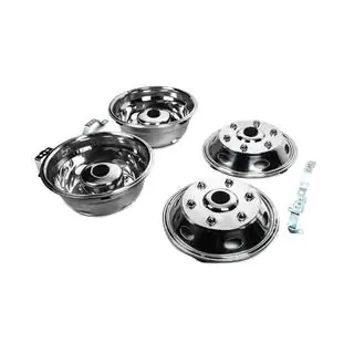 RVS wieldoppen Exclusive V1 R15 (dubbel gerold) Mercedes Sprinter W901/902/903/904/905 1995–2006 foto 2
