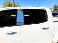 Ford Ranger 2011–2022 Deurstijllijsten (RVS) foto 1