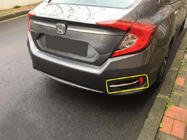 Honda Civic Sedan X 2016–2021 RVS sierlijsten achtermistlampen (set 2 stuks) foto 4