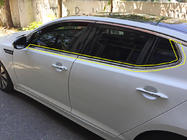 Kia Optima 2010–2016 Onderste raamlijsten (6 st., RVS) foto 1