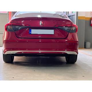Achterbumper beschermlijst (Sedan, RVS) foto 1