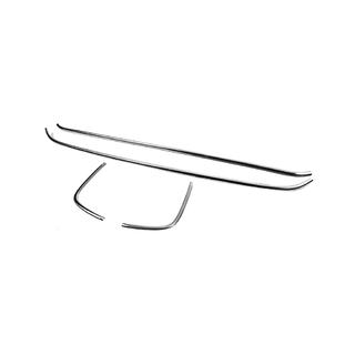 RVS sierlijsten voor bumpergrille 2018+ (4-delig) Ford Custom 2013–2022 foto 3