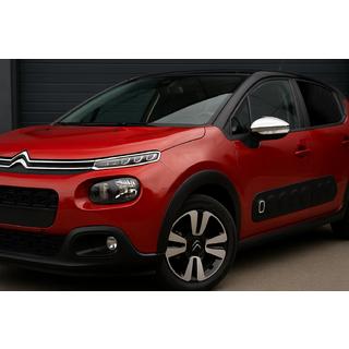 Spiegelkappen (2 stuks, RVS) Citroen C-3 2016–2023 foto 3