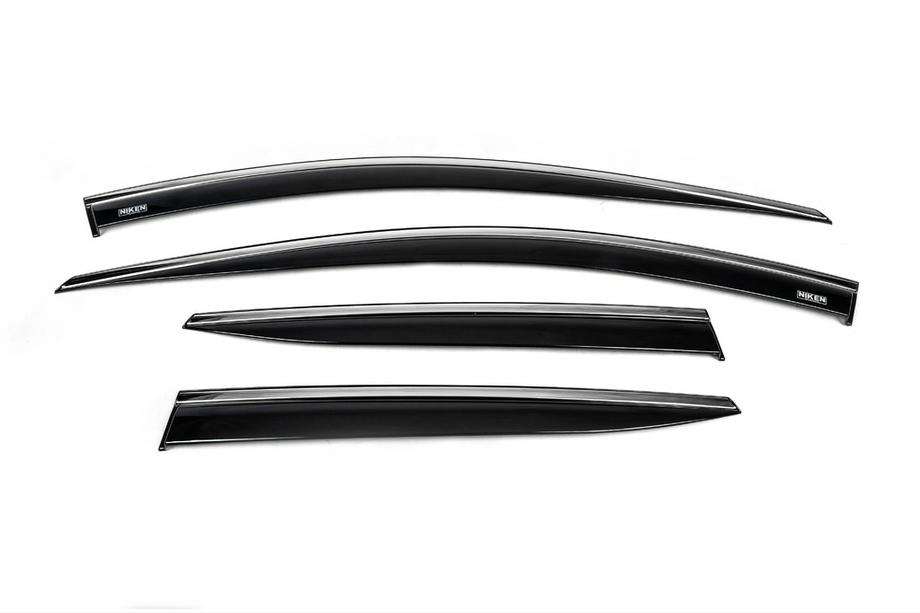 Universele winddeflectoren Niken met chroom (set van 4) Image