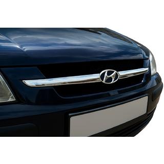Grille sierlijsten (2-delig, RVS) Hyundai Getz 2002– foto 1