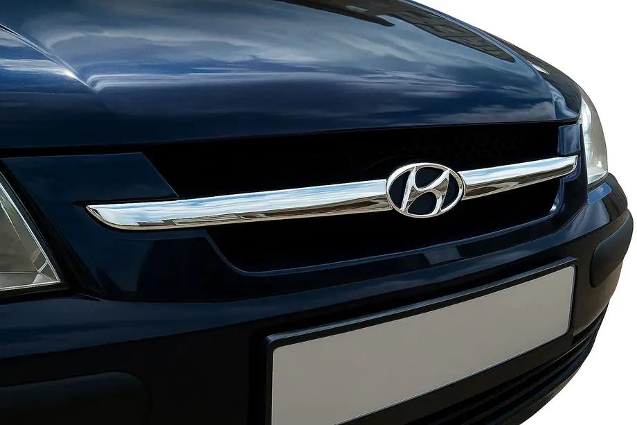 Hyundai Getz 2002– Grille sierlijsten (2-delig, RVS) Foto 1