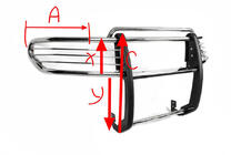 Toyota FJ Cruiser 2006–2022 Bullbar A098600 (RVS) foto 6