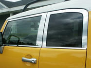 Toyota FJ Cruiser 2006–2022 Set raamstrips (RVS, 16-delig) foto 4