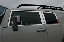 Toyota FJ Cruiser 2006–2022 Set raamstrips (RVS, 16-delig) foto 3