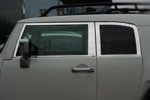 Toyota FJ Cruiser 2006–2022 Set raamstrips (RVS, 16-delig) foto 12