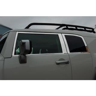 Set raamstrips (RVS, 16-delig) Toyota FJ Cruiser 2006–2022 foto 3