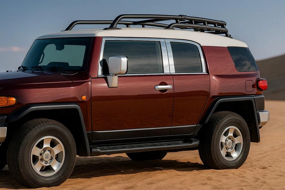 Toyota FJ Cruiser 2006–2022 Set raamstrips (RVS, 16-delig) Image