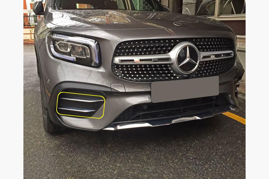 Mercedes GLB X247 2019– RVS zijlijsten voor voorbumper Image