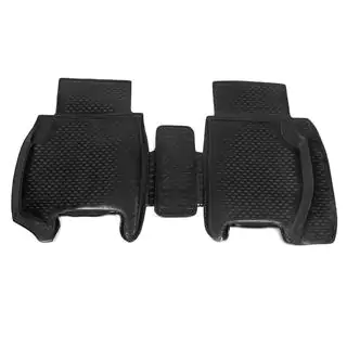 Rubberen achterste vloermatten voor interieur (2 stuks, OEM)