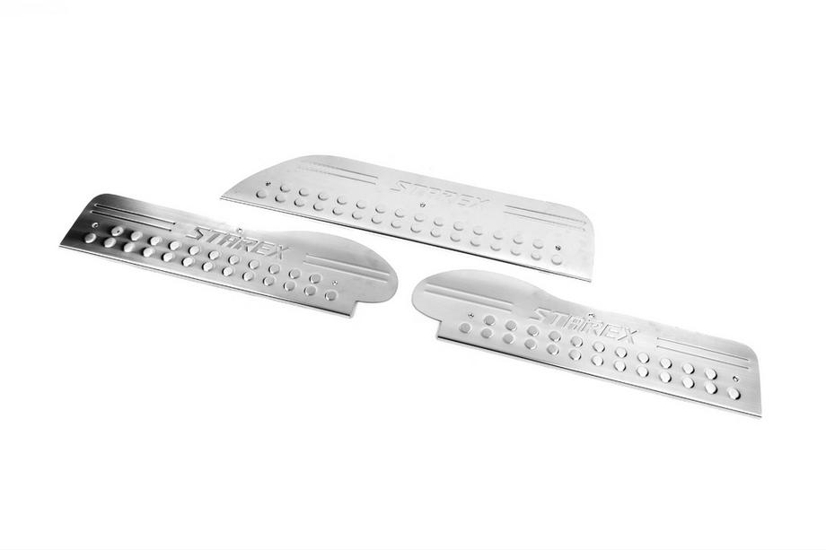 Hyundai H200, H1, Starex 1998–2007 OmsaLine dorpellijsten (3 stuks, RVS) Foto 5