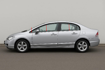 Honda Civic Sedan VIII 2006–2011 Onderste raamlijsten (6 stuks, RVS) Carmos - Turks staal foto 1